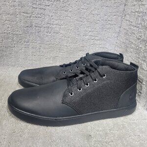 Timberland Groveton Men's Size US 11 Black Leather Ankle High Top Chukka Boots